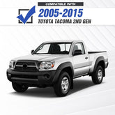 for Tacoma Pickup Truck Front and Rear Bumpers Compatible with 2005-2015 Toyota Tacoma 2nd Gen with Winch Plate | Yzona